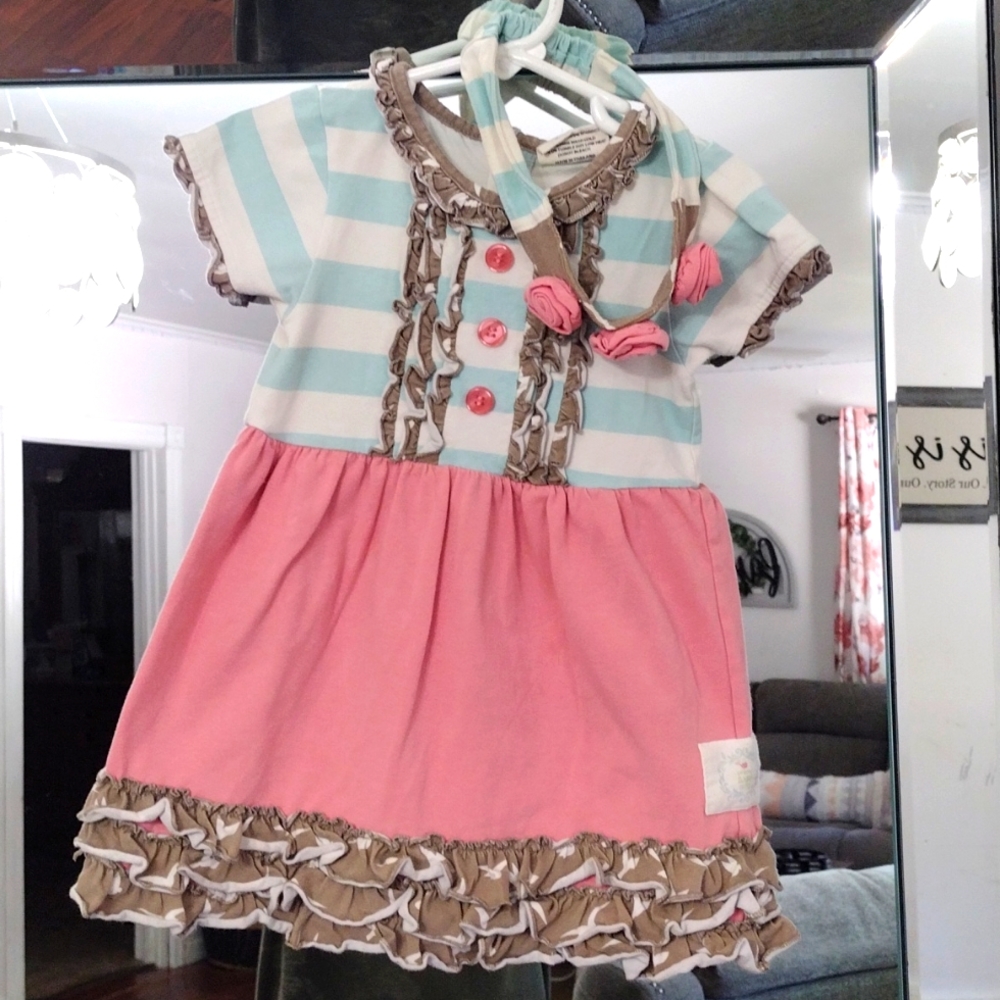 Boutique Toddler dress with matching Headband